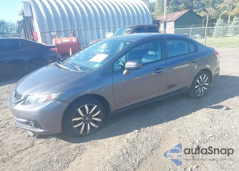 2015 Honda Civic Ex-L from USA, damaged, VIN 19XFB2F94FE255711